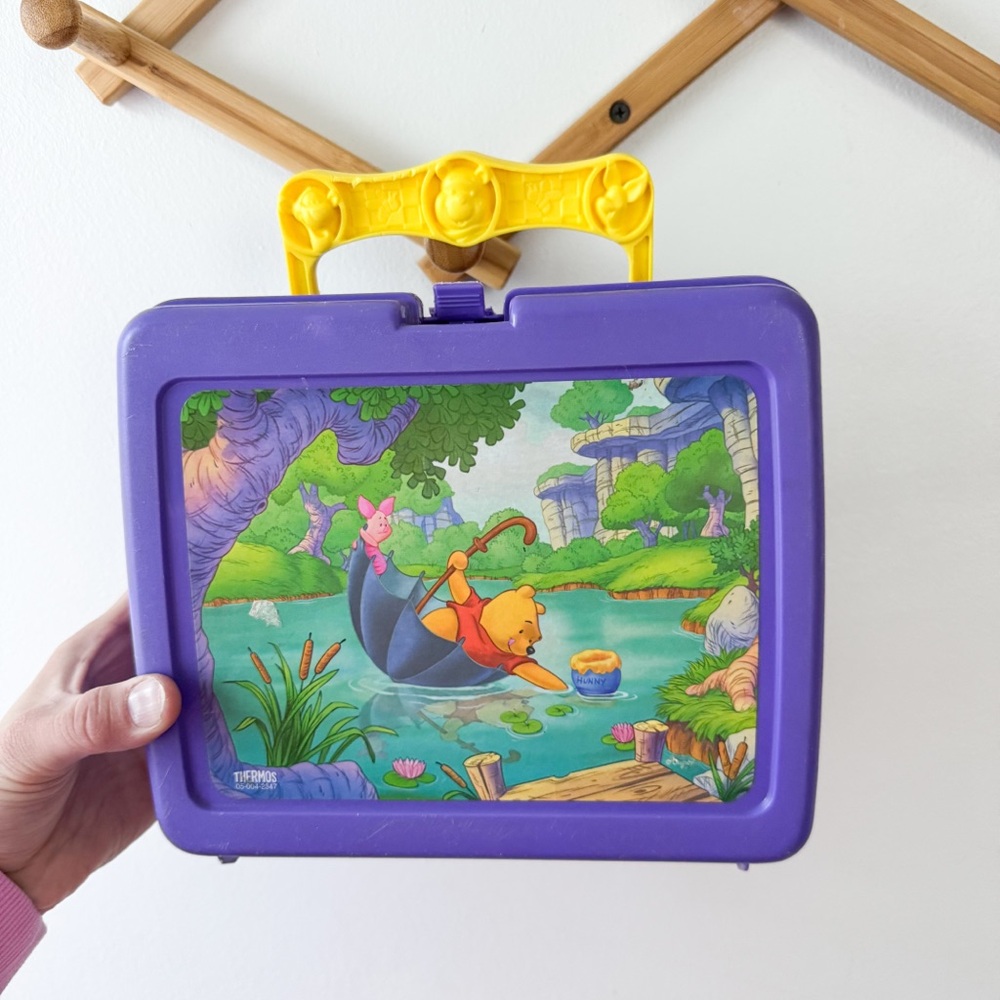 Vintage 1990s Winnie the Pooh thermos lunchbox